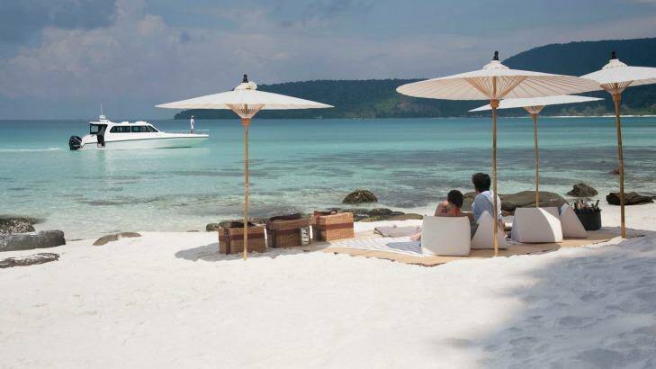 Song Saa offers pristine white sand beaches.