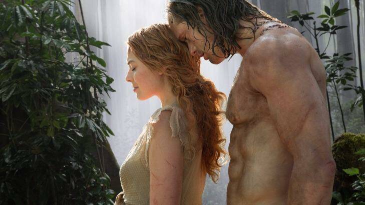 Margot Robbie and Alexander Skarsgard in the film <i>The Legend of Tarzan</i>, which has been panned by critics and is struggling at the box office. Photo: Jonathan Olley
