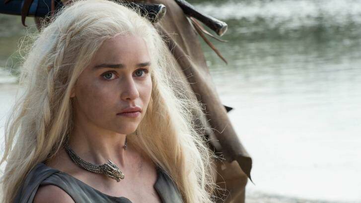 Season seven delayed ... Emilia Clarke will not appear as Daenerys Targaryen in <i>Game of Thrones</i> until winter 2017 in Australia. Photo: HBO