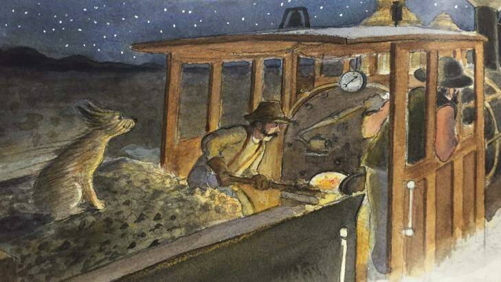 Illustration from Bob the Railway Dog. Photo: Supplied