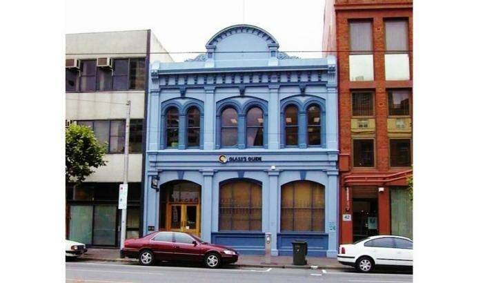 The building, in a photograph from a council heritage report recommending it be kept.  Photo: Melbourne City Council
