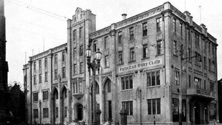 An historical image of the Princess Mary Club, built in 1926. 