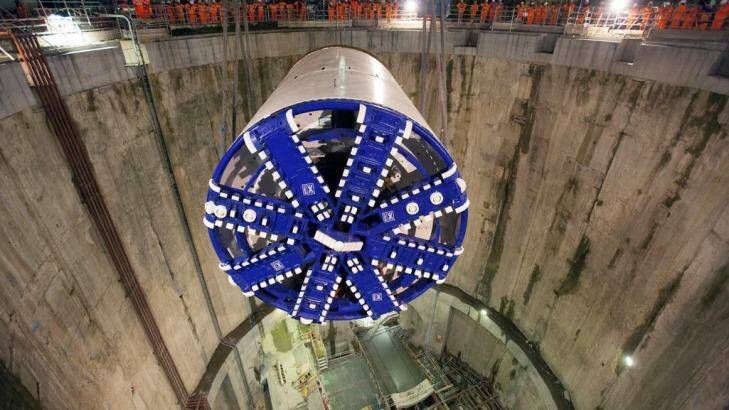 The machines will help build nine-kilometre tunnels. Photo: Crossrail London 
