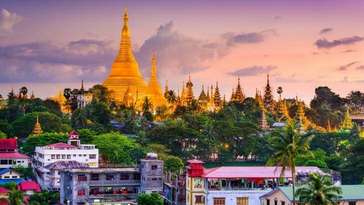 Yangon, Myanmar skyline at Shwedagon Pagoda. Photo: iStock
