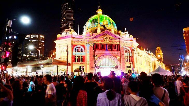 White Night Melbourne, which began in 2013, is back for a fifth year.  Photo: Luis Enrique Ascui