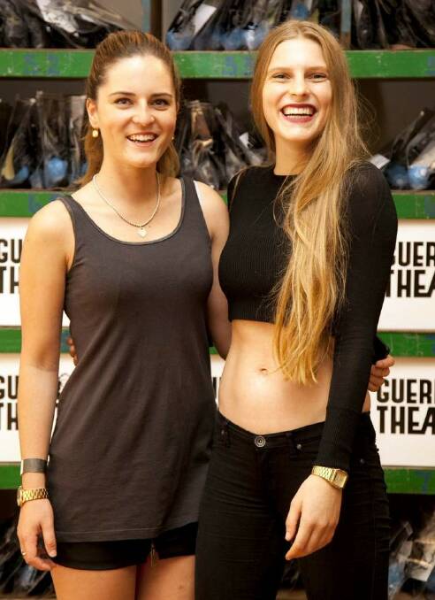 From left; Jacqueline Kennedy and Alex Celeste at Guerrilla Theatre Brand Launch, Windsor. Photo: Fotogroup