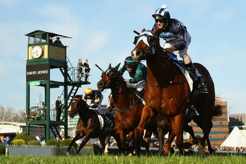 What's in a name: Shooting to Win takes the Caulfield Guineas in October.