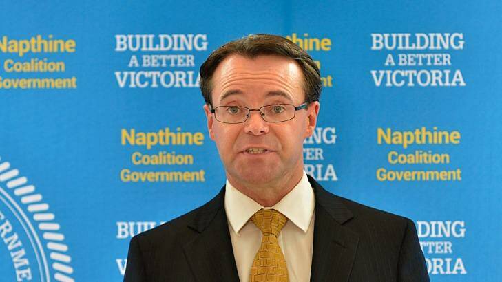 Michael O'Brien bringing down Victoria's 2014 Budget.  Photo: Michael Clayton-Jones MCJ