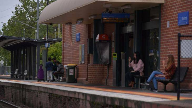 Glenhuntly railway station, where a man allegedly went on a rampage on Sunday. Photo: Eddie Jim