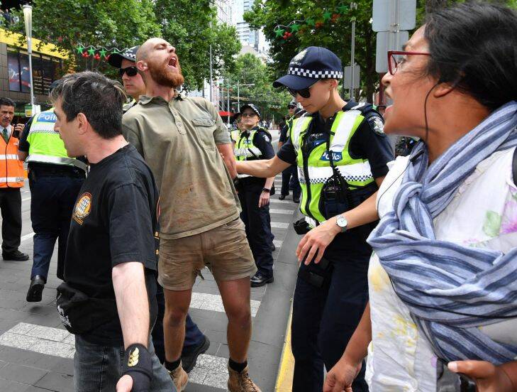  Manus Island protest at the State Library Melbourne. 24th November 2017 Fairfax Media The Age news Picture by Joe Armao