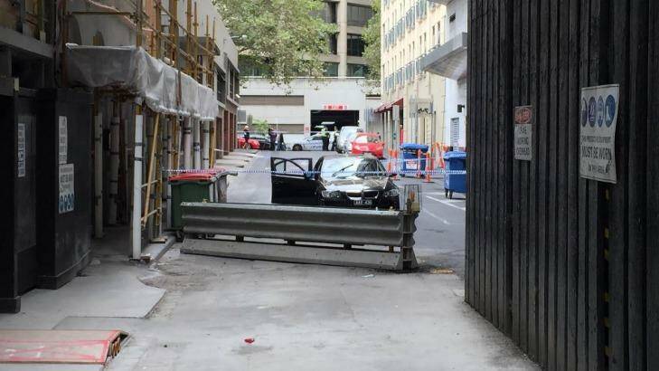 Mr Murphy allegedly dumped the car in a city lane. Photo: Tom Cowie