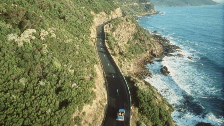 View of the  Great Ocean Road, Victoria.
