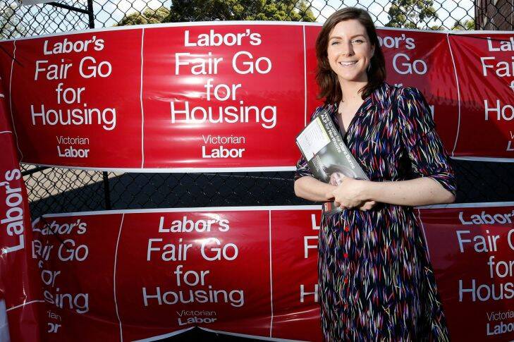 MELBOURNE, AUSTRALIA - November 18 .  Labor candidate Clare Burns  poses for a photo at Thornbury primary school on November 18, 2017 in Melbourne, Australia. (Photo by Darrian Traynor)