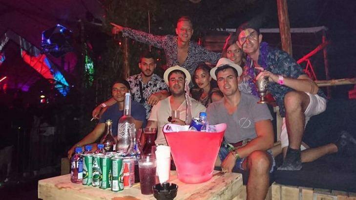 Trent Cray and his friends just hours beforee the shooting in Playa del Carmen, Mexico. Photo: Trent Cray, Facebook
