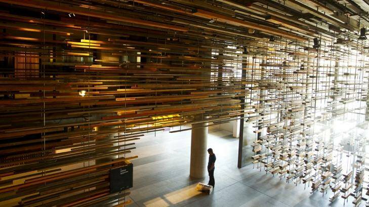 Wow factor: The lobby entrance of Hotel Hotel in New Acton. Photo: Supplied