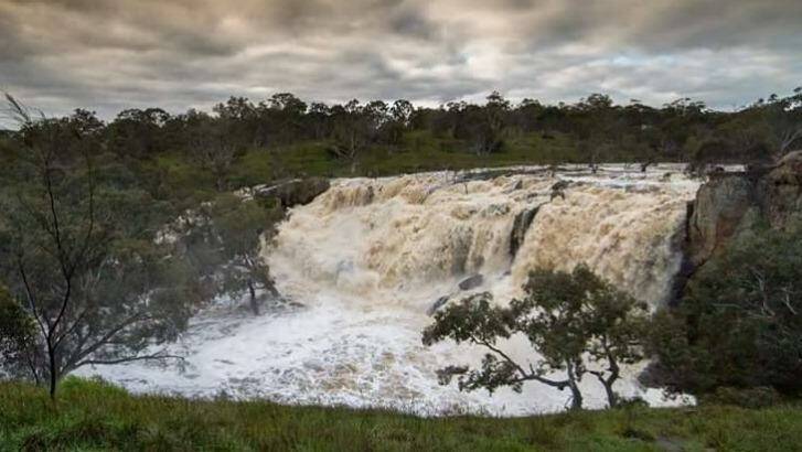 Nigretta Falls near Hamilton in west Victoria after the heavy rains. Photo: Gill Fry Photography