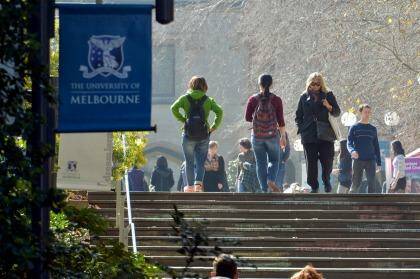 Melbourne University was ranked the best university in Australia. Photo: Joe Armao 