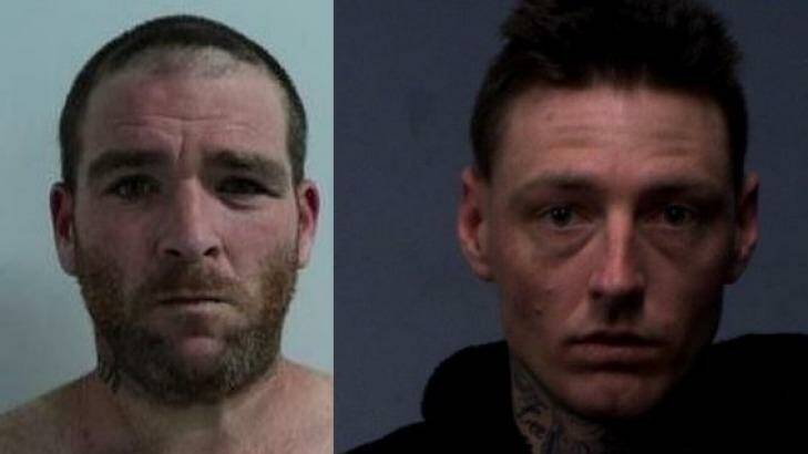 Andrew Murray (left) and Shaun Hutchinson. Photo: Victoria Police.