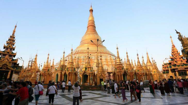 The diamond-encrusted Shwedagon Pagoda. Photo: Supplied