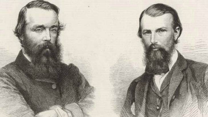 Explorers Robert O'Hara Burke (left) and William John Wills. Photo: National Library of Australia