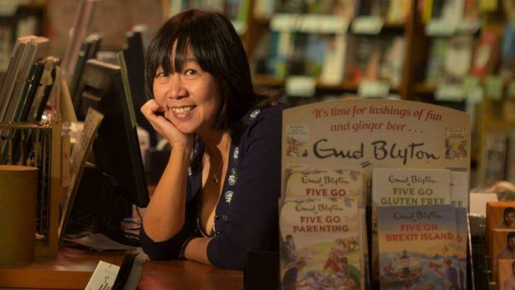 Jaye Chin-Dusting is a medical research professor who has taken over the last surviving Mary Martin Bookshop, the first of which was established in Adelaide in 1945. Photo: Simon Schluter
