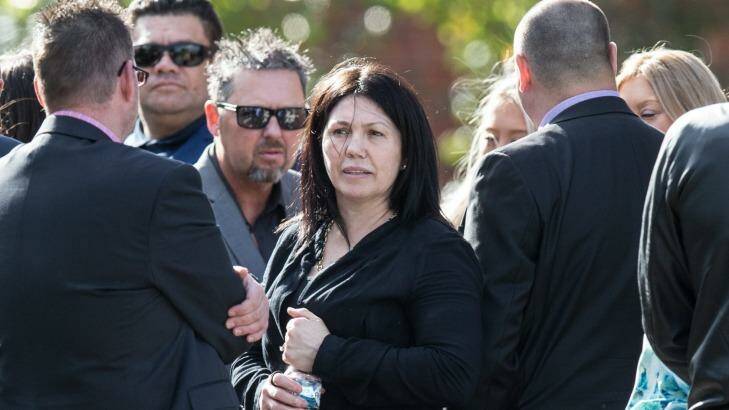 Roberta Williams was a pall bearer at the funeral of George Williams last month. Photo: Jason South