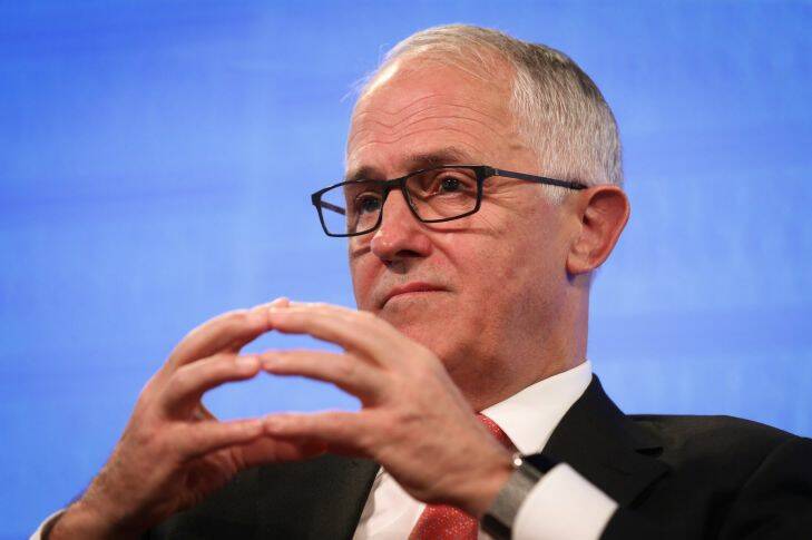 Prime Minister Malcolm Turnbull during the Ai Group Energy Breakfast at the National Press Club of Australia in Canberra on Thursday 19 October 2017. fedpol Photo: Alex Ellinghausen