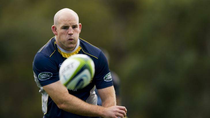 Brumbies captain Stephen Moore is ready to make a comeback. Photo: Jay Cronan