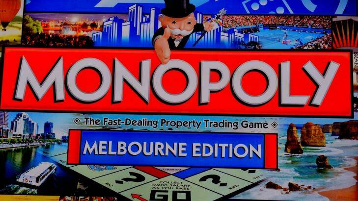 The Monopoly Melbourne edition, ready for Christmas this year. Photo: Joe Armao