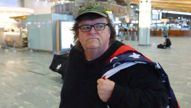 Michael Moore in his 2015 documentary <i> Where To Invade Next.</i>