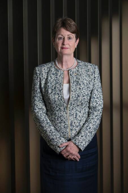 Catherine Livingstone  Chairman of the CommonwealthBank in the CBA HQ Sussex Street Sydney. Monday 14th August 2017 AFR photo Louie Douvis .
