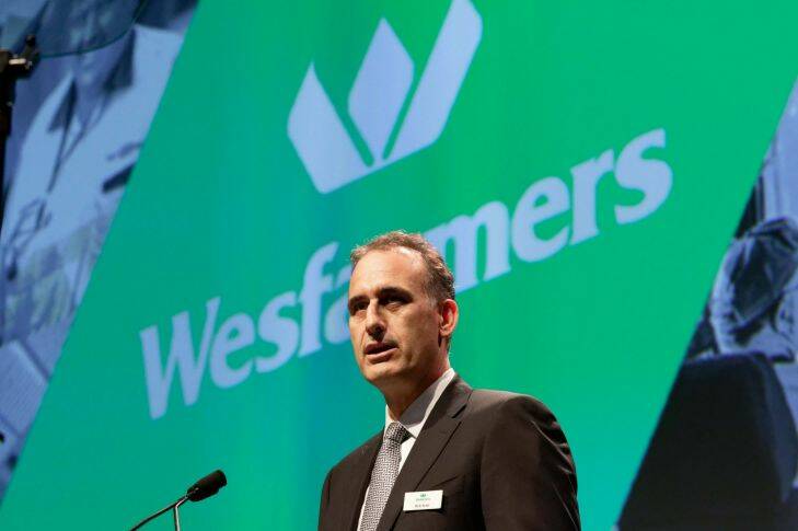Wesfarmers AGM in Perth, Nov 16, 2017. Incoming CEO Rob Scott.  photo by Trevor Collens.  .