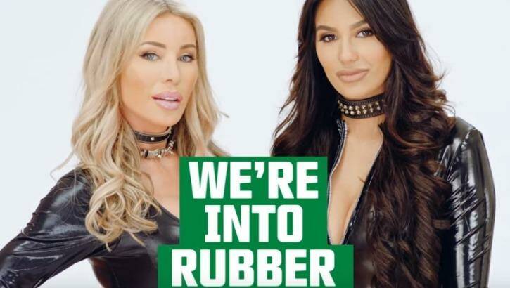 Ultra Tune's 'We're into rubber' ads attracted hundreds of complaints. Photo: Supplied