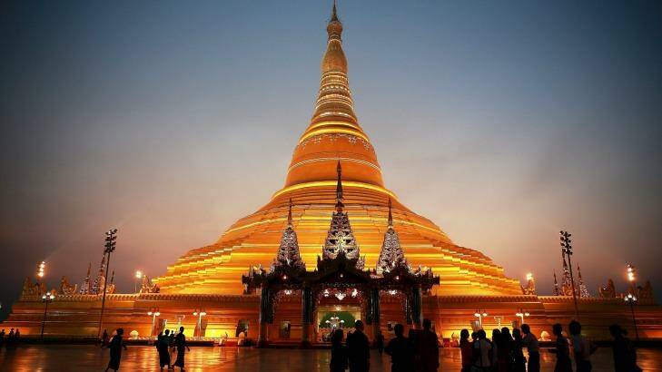 The replica Shwedagon Padogda at Naypyitaw. Photo: Catherine Marshall