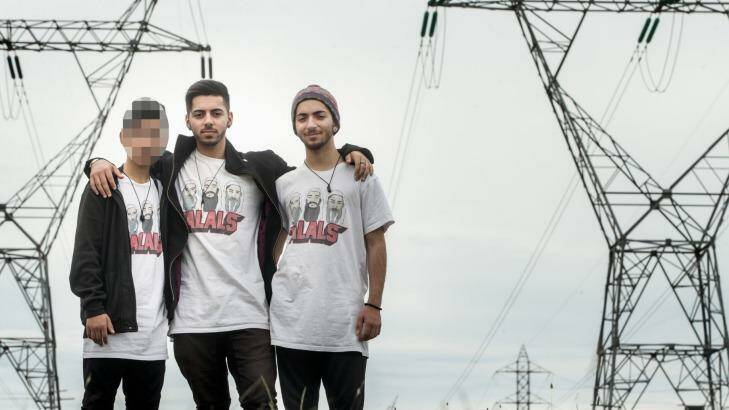 Max and Arman Jalal with their 16-year-old co-accused (left) Photo: Simon Schluter