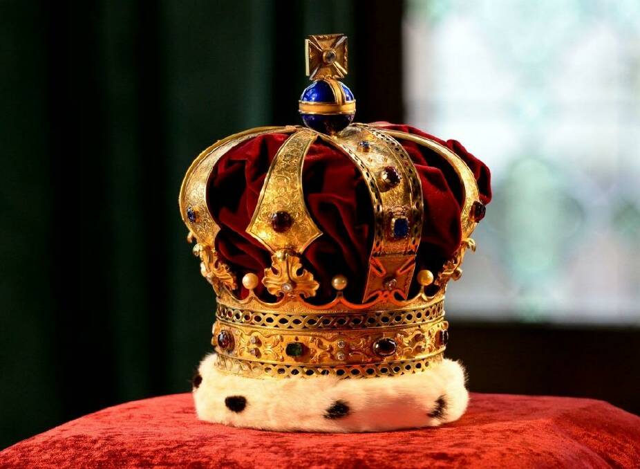 The Hanoverian royal crown  at Marienburg Castle near Pattensen, Germany. Prince Ernst August of Hanover presented the insignia of the Hanoverian kings in the former summer residence of the House of Welf.  Photo: Supplied