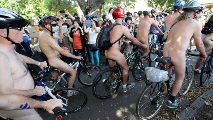 The nude bike ride has proved popular in past years. Photo: Jason South JPS