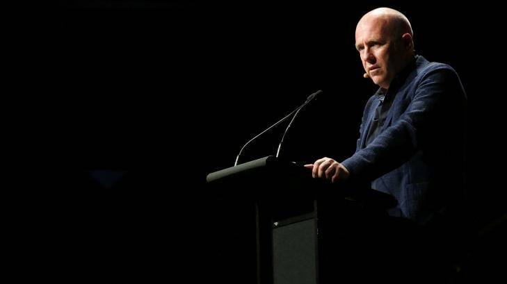 Richard Flanagan delivered a blunt message to the government on copyright Photo: Prudence Upton
