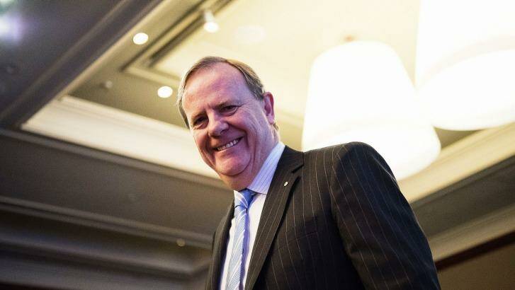 Now showing: Former Treasurer Peter Costello appeared at a retail trade event at Cannes. Photo: Chris Pearce