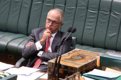 Communications minister Malcolm Turnbull during the Data Retention Bill at Parliament House in Canberra on Thursday 19 March 2015. Photo: Andrew Meares Photo: Andrew Meares