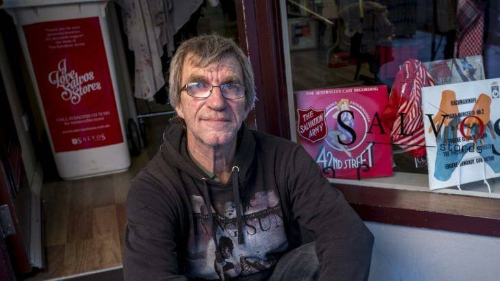 Trevor Wulf, a part time staff at the Salvation Army in the City. 26 May 2015. The Age NEWS. Photo: . Photo: Eddie Jim