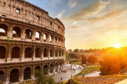 The Colosseum, Rome, at sunset. Photo: iStock