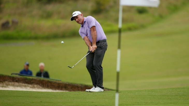 Matt Millar got out of bed at 3am to finish his first round. Photo: Golf NSW 