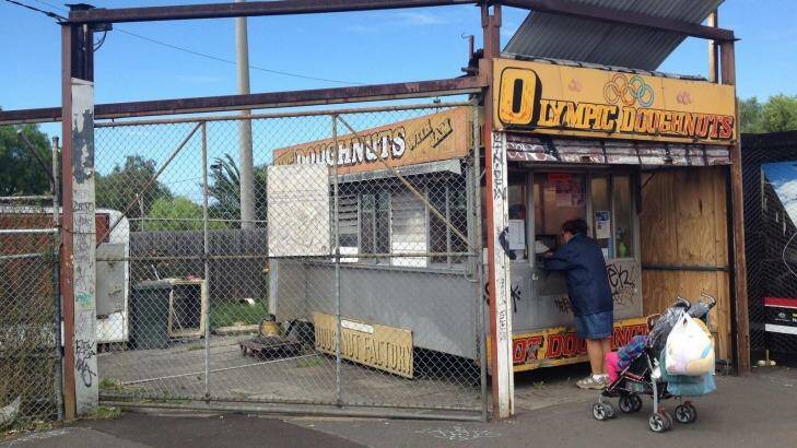 The Olympic Doughnuts shop at Footscray Station.  Photo: Supplied 