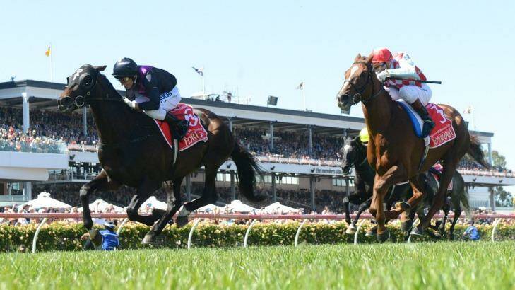 The 2013 Melbourne Cup won by Damien Oliver on Fiorente. Photo: Pat Scala