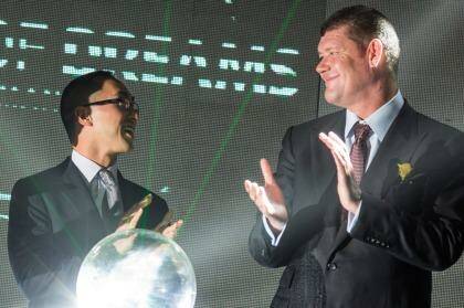 No crystal ball: James Packer and his business partner Lawrence Ho. Analysts have been caught off-guard by the impact of China's anti-corruption crackdown on Macau.