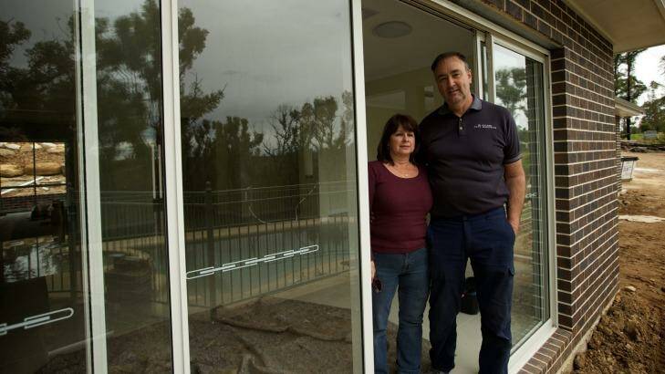 Andrew and Tracy Curtis are about to move into their new home at Yellow Rock. Photo: Wolter Peeters