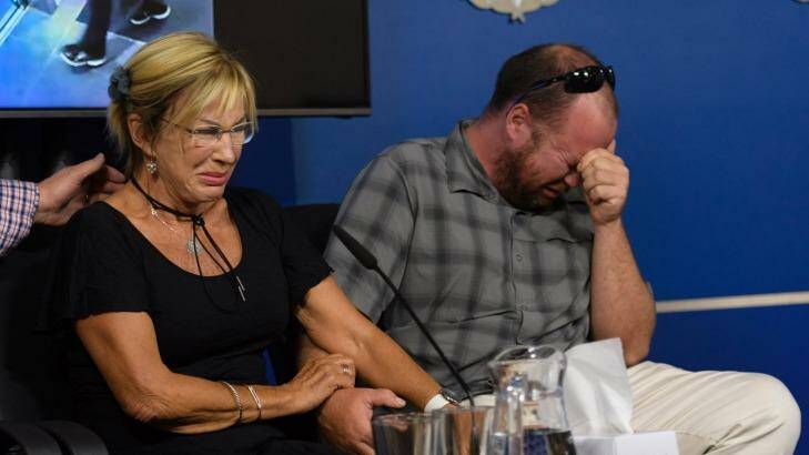 David Dick's mother Carol Cloke, and his youngest brother Simon Dick, appealed for the public's help on Tuesday.  Photo: Vince Caligiuri