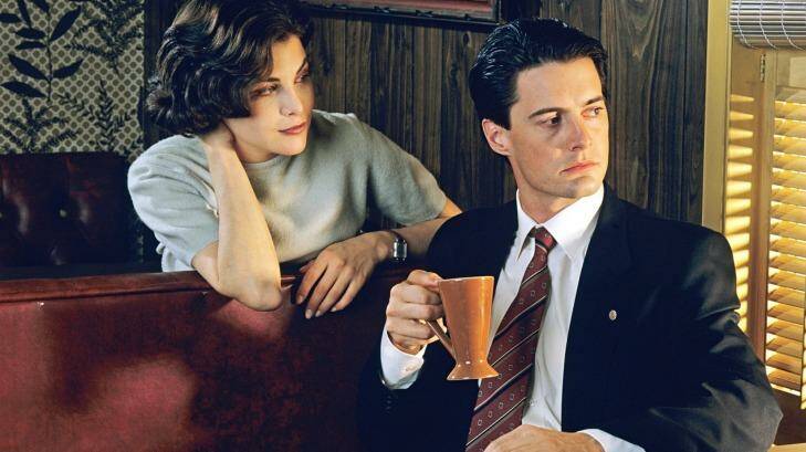 Sherilyn Fenn and Kyle MacLachlan in the original <i>Twin Peaks</I>. Both have returned for the new series. Photo: Supplied