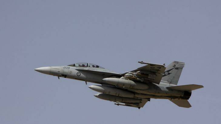 The RAAF Super Hornets have now flown 43 combat missions. Photo: Department of Defence